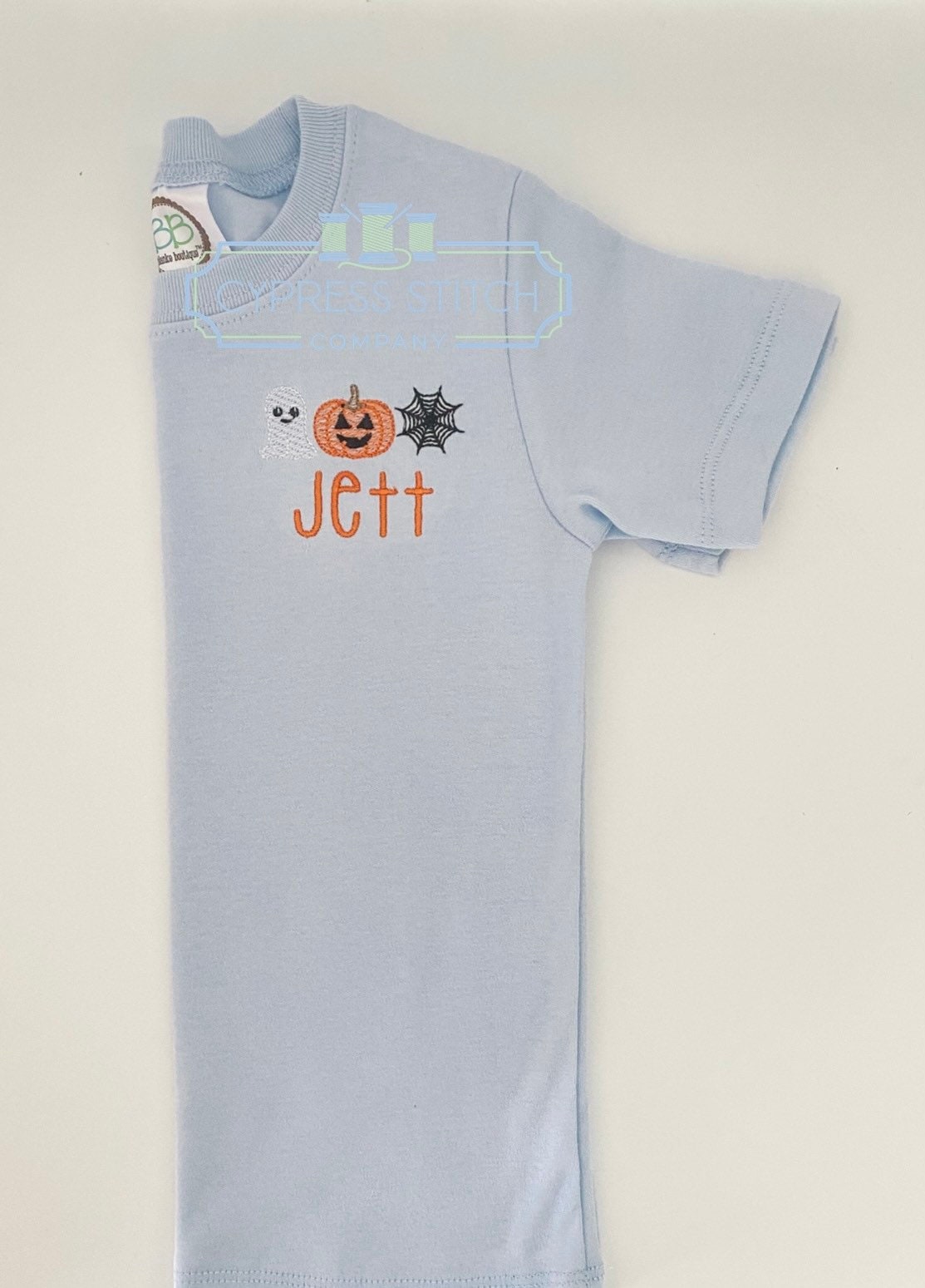 Halloween Monogram Personalized Kids Shirts