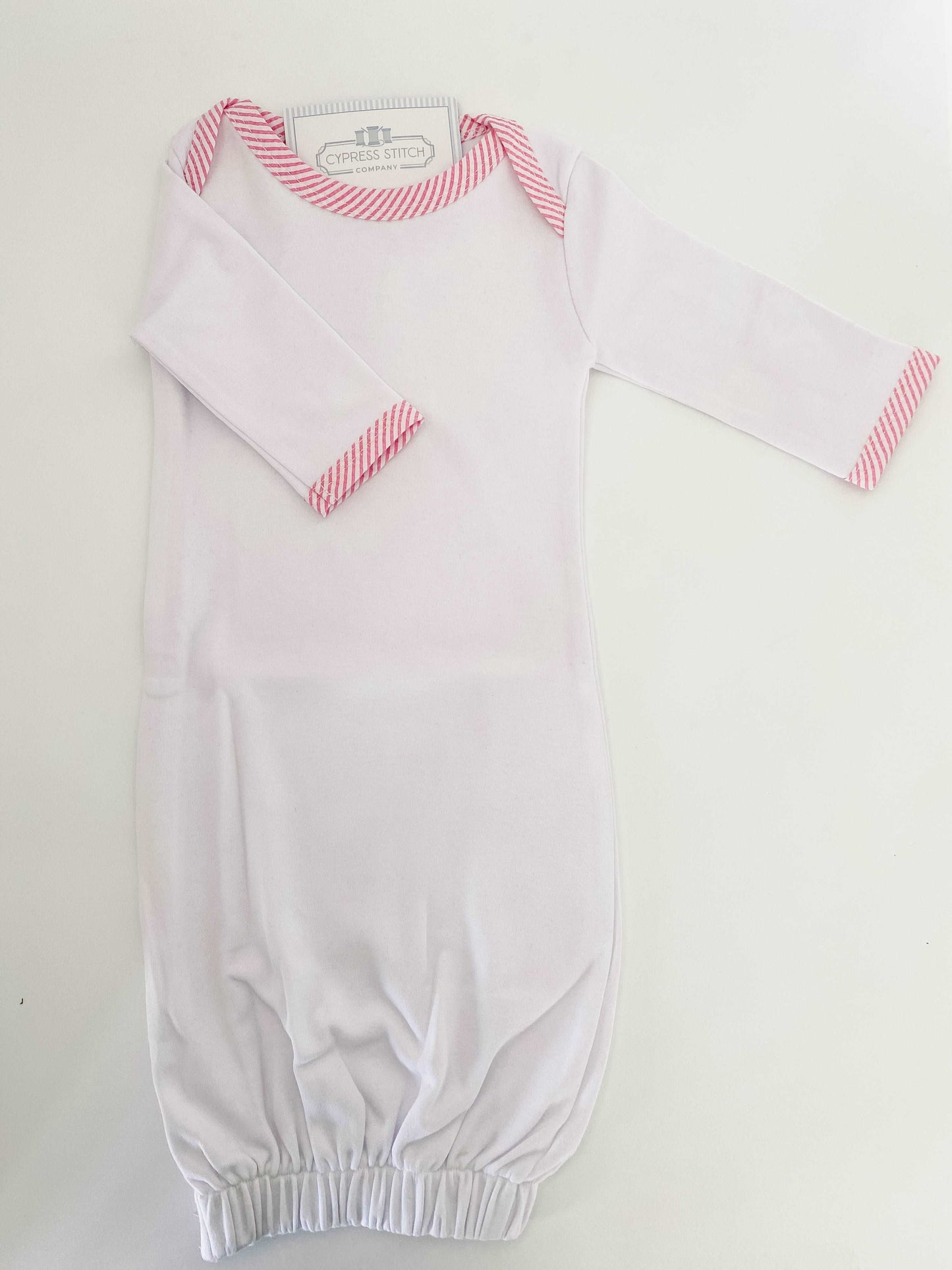 Seersucker Infant Gown - Cypress Stitch Company