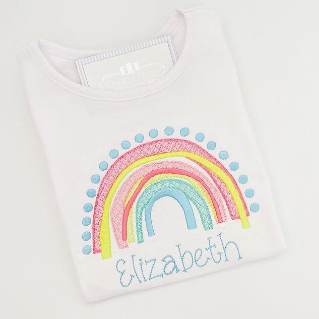 Over the Rainbow Summer Monogram - Cypress Stitch Company