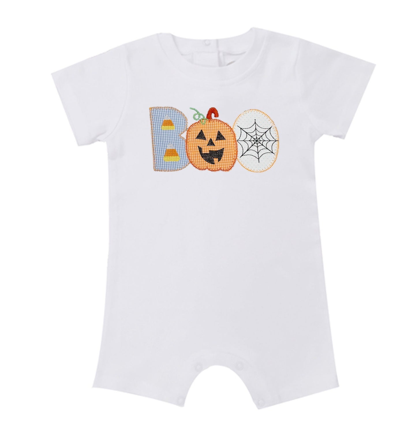 Halloween “Boo” Monogram - Cypress Stitch Company