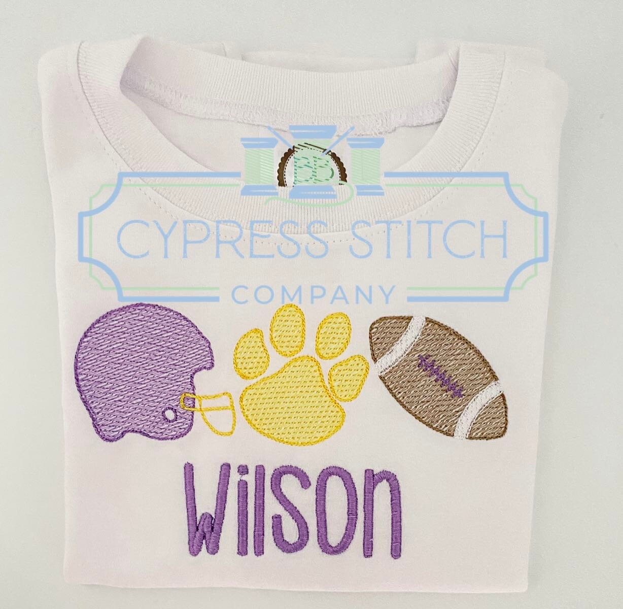 Geaux Tigers Trio Shirt - Cypress Stitch Company