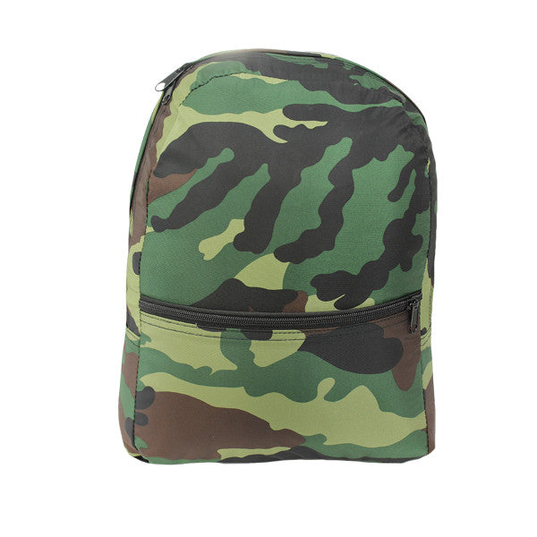 Camouflage Monogram Backpack- Medium